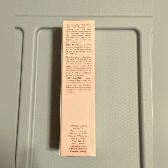 Wander Beauty On-The-Glow Blush and Illuminator - Coral Rose/Nude Glow, NEW - Picture 2 of 6